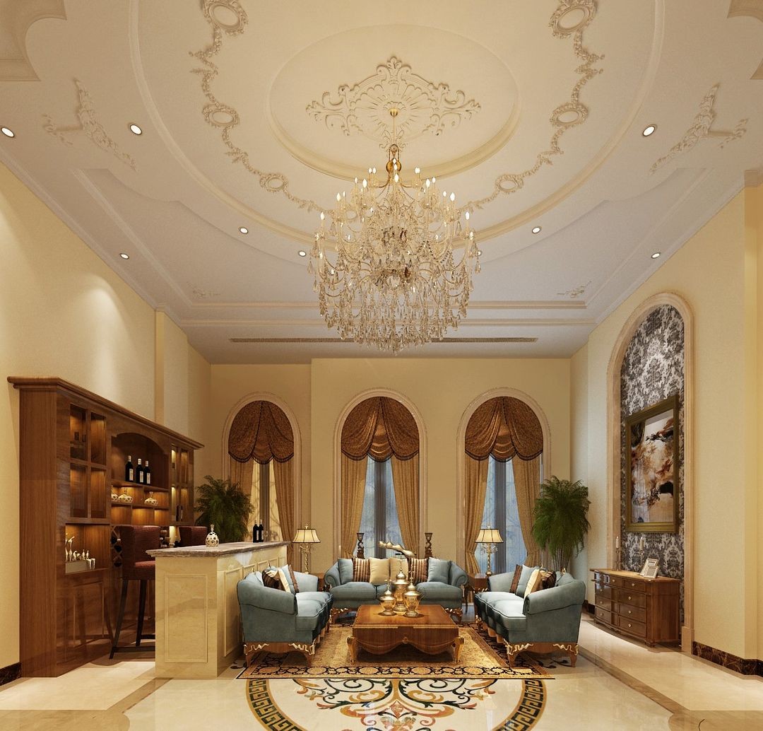 300平聯(lián)排別墅裝修 房主不管不顧效果卻令人驚艷