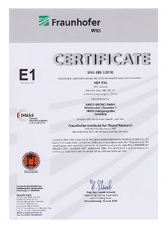 環(huán)保體系達(dá)到歐標(biāo)E1級(jí)